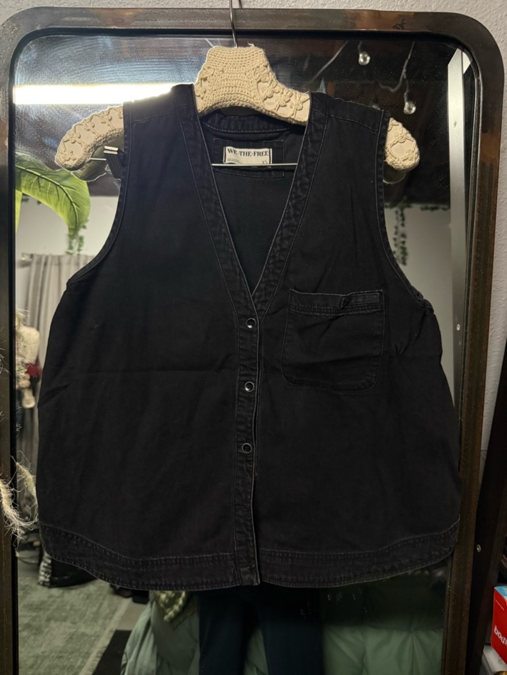 Free people denim vest